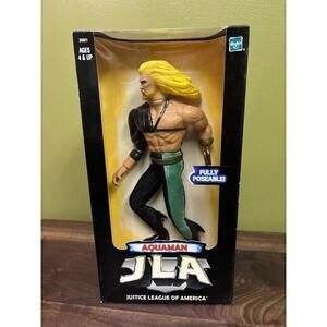 AQUAMAN JLA 12 inch Hasbro 1998 action figure Justice League of America DC Comic